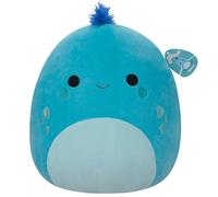 Squishmallows Original Peluche de 40 cm- Djimon L'Iguane Cyan aux Cheveux Bleus - Peluche Officielle Jazwares