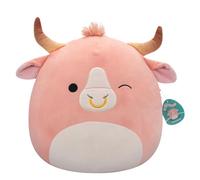 Squishmallows Original Peluche de 40 cm- Howland Le Taureau Brahma de Couleur Pêche - Peluche Officielle Jazwares