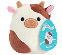 Squishmallows Original Ronnie la vache brune - Peluche officielle Jazwares - Mini jouet en peluche doux et spongieux à collectionner - Ajoutez à votre équipe - Cadeau pour enfants, filles et garçons