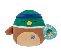 Squishmallows Originaux 19cm Avery Le Canard colvert avec Bandeau et Ballon de Rugby, Ajoute Avery à Ton équipe, Peluche Ultra Douce