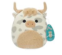 Squishmallows Originaux 19cm Borsa, la Vache Highland tachetée Grise, Ajoute Ainhoca à Ton équipe, Peluche Ultra Douce