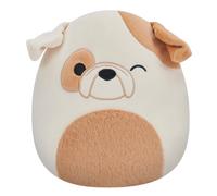 Squishmallows Originaux 19cm Brock Le Bouledogue clin d'œil au Ventre Duveteux, Ajoute Brock à Ton équipe, Peluche Ultra Douce
