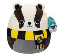 Squishmallows Originaux 25cm Hufflepuff Badger, Ajoute Hufflepuff Badger à Ton équipe, Peluche Ultra Douce