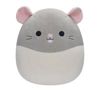 Squishmallows Originaux 30cm - Rat Gris et Blanc, Pequeño
