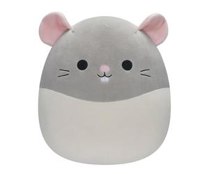 Squishmallows Originaux 30cm - Rat Gris et Blanc