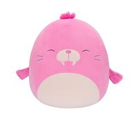 Squishmallows Originaux 50cm Pepper Le Morse Rose, Ajoute Pepper à Ton équipe, Peluche Ultra Douce