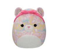 Squishmallows Orignal Peluche de 30 cm- Michaela Le Léopard Arc-en-Ciel Rose - Peluche Officielle Jazwares