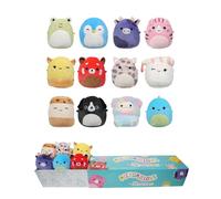 Squishmallows Pack de 12 Micromallows Original Aquitaine, Bijan, Cici, Darex, Geraldine, Ingred, Keina, Koako, Paulie, Puff, Wendy, Zozo