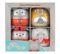Jazwares Set de peluches Squishmallows Disney 100 12 cm Multicolore Enfants