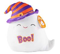 Squishmallows Felize The Ghost Original 25,4 cm - Peluche officielle Jazwares Halloween - Oreiller en peluche doux et moelleux à collectionner - Ajoutez à votre équipe - Cadeau pour enfants, filles et