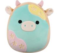 Squishmallows Peluche officielle Cornelius la vache Cookie de 19,1 cm - Peluche officielle - Peluche douce de Pâques - Turquoise