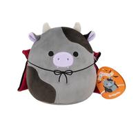 Squishmallows Peluche originale Bridgette la vache grise et noire pour Halloween de 19,1 cm