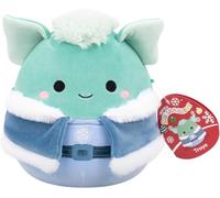 Squishmallows Peluche originale Troye le troll bleu sarcelle en tenue d'hiver - Jouet en peluche à collectionner pour enfants, jouets en peluche mignons pour filles et garçons, à partir de 3 ans