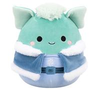 Squishmallows Peluche originale Troye le troll bleu sarcelle en tenue d'hiver ? Jouet en peluche à collectionner pour enfants, jouets en peluche mignons pour filles et garçons, à partir de 3 ans
