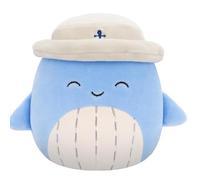Squishmallows Peluche Samir la Baleine dans un chapeau seau 19 cm