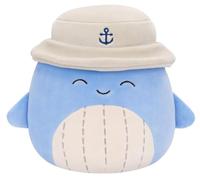 Squishmallows Peluche Samir la Baleine dans un chapeau seau 19 cm