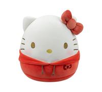 Squishmallows Peluches Original de 25 cm Hello Kitty et Les Amis de Hello Kitty Portant Un Sweatshirt à Capuche Dabodabo Rouge
