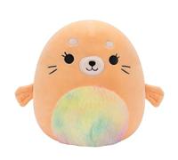 Squishmallows Phoque Romy Peach original de 20,3 cm avec ventre tie-dye - Peluche officielle Jazwares