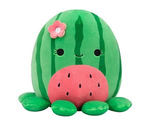 Squishmallows Pieuvre pastèque Marcella originale 20,3 cm - Peluche officielle Jazwares