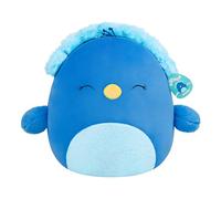 Jazwares Peluche Squishmallows Priscilla le Paon Teddy 40 cm Bleu Enfants