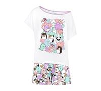 Squishmallows Pyjama à épaules dénudées pour femme, blanc, 48-50
