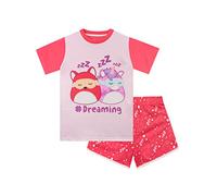 Squishmallows Pyjama Court pour Filles Rose 7-8 Ans