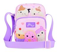 Squishmallows Sac Bandoulière Enfant Cam Le Chat Mini Sac à Dos Fille pour Téléphone Portefeuille Voyage Cadeau Ado Fille (Rose)