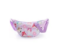 Squishmallows Sac bandoulière Violet pour Fille | Bandoulière réglable et Sac de Transport zippé | Imprimés variés de Personnages Squishmallows | Rangement d'objets personnels sur Le thème du Dessin