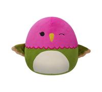 Jazwares – Peluche Squishmallows originale 19 cm Na'Ima le Colibri Rose et Vert – Officielle
