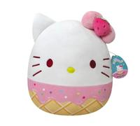 Squishmallows SQK0953 - Peluche Officielle Jazwares Hello Kitty Rose dans Cornet de Glace - Peluche Super Douce - 30 cm