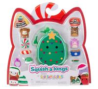 Squishmallows Squish-a-longs Clip-a-longs De Noël 4-Pack (STYLE 2)