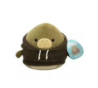 Squishmallows Sweat à capuche original de Noël 2024 de 20,3 cm - Jouet officiel Jazwares en peluche - Ajoutez à votre équipe - Cadeau pour enfants, filles et garçons (Wooster le lamantin)