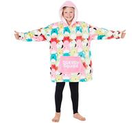 Squishmallows Sweat à Capuche Oversize Fille et Ado, Pull Polaire Capuche Doublée Sherpa et Grande Poche, Idée Cadeau