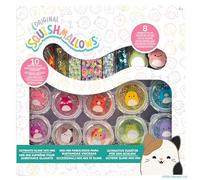 Jazwares - Slime Mix'Ins - Squishmallows Ultimate - Pack de 10, paillettes & cloud slime