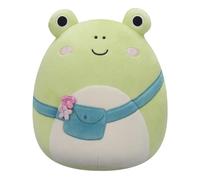 Jazwares - Peluche Squishmallows - Wendy la grenouille verte avec besace - Original - 19 cm
