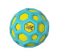 Squishmallows Wham-O Pets Superball Geo Squeak L Balle en Forme de Football pour Chien avec couineur spécial, rainures faciles à Prendre en Main et Caoutchouc Durable sans BPA