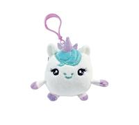 SquishPets Porte alupy Rainbow Unicorn Jessie - Porte-Clef Peluche Licorne, 6 cm