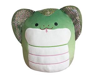 SQUISHSMALLOW Squishmallow S by KellyToy Cobra Snake Khaled 30,5 cm, Nouvelle édition limitée décembre 2021