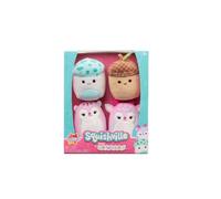 Squishville by Squishmallows Fall Friends Squad - Quatre Peluches Squishmallows de 5cm - Jouets pour Enfants