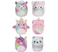 Squishville by Squishmallows- Mystery Rainbow Dream Squad, 6, Peluche colorée irrésistiblement Douce, Mini Squishmallows, SQM0066