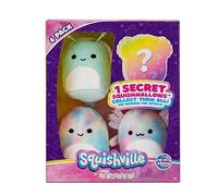 Squishville- Lot de 4 Batik Squad Peluche, SQM0328, Multicolore
