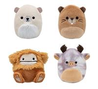 Squishville- Lot De 4 Carrés Paillettes Peluche Sqm0326 Multicolore