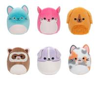 Squishville par Original Squishmallows- Peluches de l’Escouade des Amis - Six Peluches Squishmallows de 5 cm Dont Charlice, Sigrid, Finley, Farice, Tahoe, et Rheya- Jouets pour Enfants
