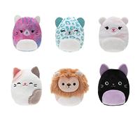 Squishville SQM0330 Lot de 6 Mini Jouets en Peluche Super Doux 5 cm