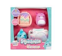 Squishville SQM0515 - Kit d'accessoires - Excursion du Week-End, Mini squishmallows Super Doux, Figurines en Peluche de 5 cm avec Accessoires