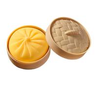 Squishy Bao Géant Anti Stress - Jouet Dumpling Brioche Vapeur à Malaxer | Balle Sensorielle Squeeze Toy, Fidget Toy Caoutchouc Mou, Rééducation Main et Anxiété, Cadeau Adulte Enfant TDAH
