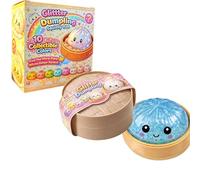Squishy Dumpling - Durable, Slow Rising Glitter Dumpling Squishy for Stress Relief, Desk & Office (Sky Blue)