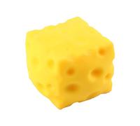 Squishy Fromage, Jouet Anti Stress Squishy Au Beurre, Gros Squishys Fromage Jouet Sensoriel Remontée Lente, Blocs Fromages Géants Réalistes Presser Jouets Anti Stress (Yellow, 11CM)