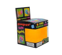 Squishy Glaçon Nee Doh Cube Anti Stress Jouet Fidget Nee Doh Accessoires Bureau Pratique Objet Tactile Agitation Divertissement Sain Relaxant Pur Plaisir (A2 Orange,5.5cm)