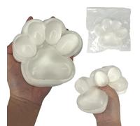 Squishy Kawaii, 1 Pcs Fufu Squishy Big Cat Paw Toys, Squishies Soft Squeeze Jouet à Presser en Forme de Patte de Chat, Récompense Fête, pour Filles Enfants Et Adultes(Transparent XL)